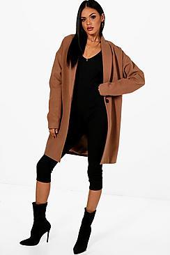 Boohoo Oversized Wool Look Coat