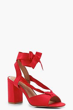 Boohoo Bella Wide Fit Strap Heels