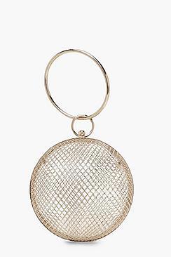 Boohoo Cage Sphere Clutch Bag