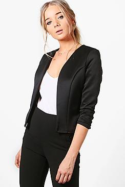 Boohoo Lucy Crop Fitted Blazer