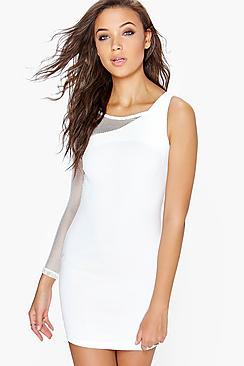 Boohoo Amber One Sleeve Bodycon Dress