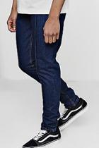 Boohoo Tapered Fit Jeans With Pin Tuck Seam Detail