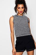 Boohoo Boucle Top