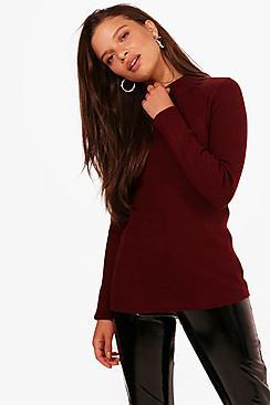 Boohoo Eva Ribbed Turtleneck Jumper