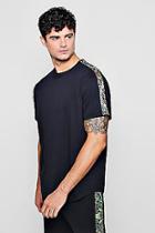 Boohoo Printed Panel Sleeve Tee Co-ord