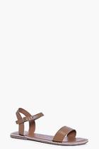 Boohoo Tilly Leather Two Part Sandal