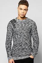 Boohoo Mixed Yarn Jumper With Double Zip Detail