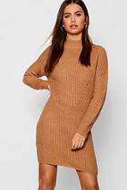 Boohoo Raglan Sleeve Knitted Dress