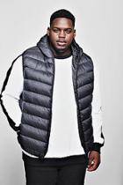 Boohoo Big And Tall Quilted Hooded Gilet
