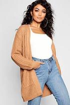 Boohoo Chunky Pocket Cardigan