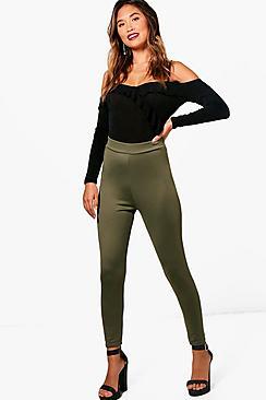 Boohoo High Waist Basic Scuba Legging
