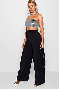 Boohoo Plus Eloise Woven Utility Trouser