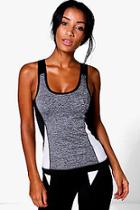 Boohoo Molly Fit Performance Contrast Panel Running Vest