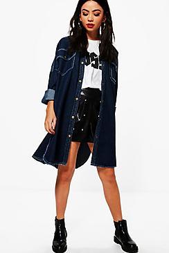 Boohoo Sharon Oversized Denim Jacket