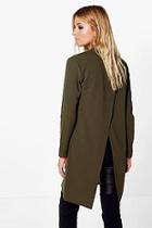 Boohoo Imogen Midi Length Split Back Duster