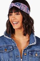 Boohoo Lucy Paisley Print Turban Headband