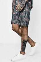 Boohoo Moroccan Sublimation Mid Shorts Co-ord