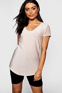 Boohoo Cassie Glitter T-shirt