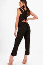 Boohoo Charlotte Cross Back Jumpsuit
