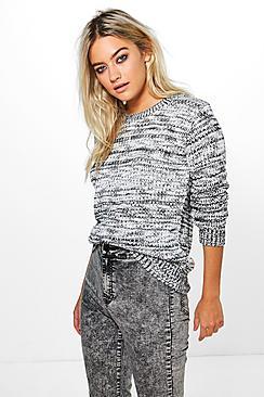 Boohoo Willow Chunky Slub Knit Jumper