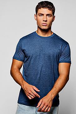 Boohoo Crew Neck T-shirt With Roll Sleeves