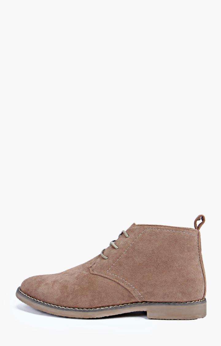 Boohoo Desert Boots Beige