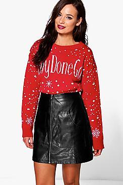 Boohoo Charlotte #boydonegood Christmas Jumper