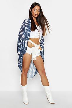 Boohoo Tie Dye Cocoon Kimono