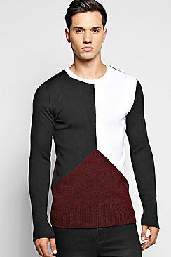 Boohoo Spliced Long Sleeve Sweatshirt