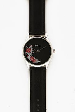 Boohoo Rose Face Watch