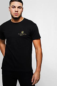 Boohoo Not Guilty Placement Print T-shirt