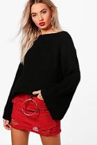 Boohoo Jasmine Wide Sleeve Jumper