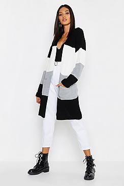 Boohoo Tall Colour Block Cardigan