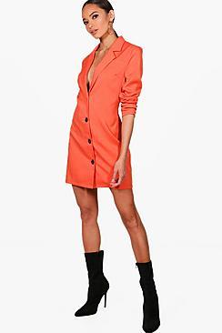 Boohoo Longline Blazer Dress