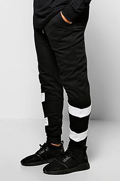 Boohoo Skinny Fit Panel Joggers