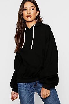 Boohoo Balloon Sleeve Hoody