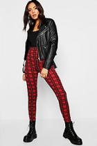 Boohoo Knitted Check Tapered Trouser