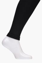 Boohoo Daisy Supersoft Lined Footless Tights Black