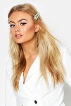 Boohoo Glitter Resin 2 Pack Hair Slides