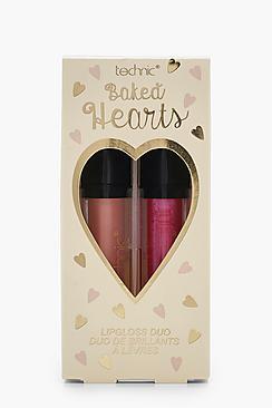 Boohoo Baked Hearts Lip Gloss Duo Set