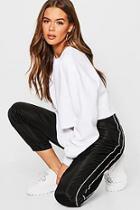 Boohoo Panel Detail Drawstring Shell Jogger