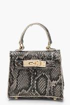 Boohoo Faux Snake Mini Bag