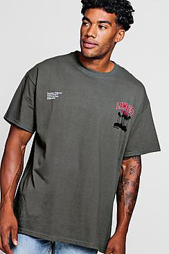 Boohoo Oversized Lawless Print T-shirt