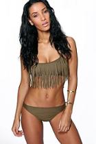 Boohoo Australia Khaki Halterneck Bikini