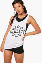 Boohoo Fit Athlete Slogan Workout Vest