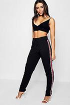 Boohoo Naomi Stripe Tape Drawcord Trousers