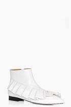 Boohoo Bethany Frilled Pointed Ankle Boot