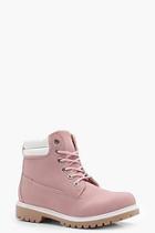 Boohoo Lace Up Hiker Boots