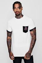 Boohoo Snake Print Pocket T-shirt