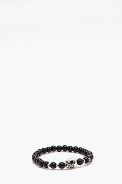 Boohoo 3 Pack Skull Beaded Bracelet